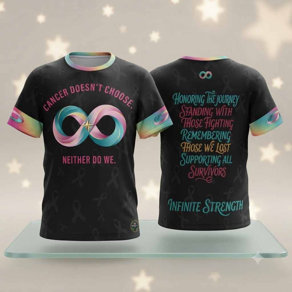 Infinite Strength Jersey — White | Cancer Awareness