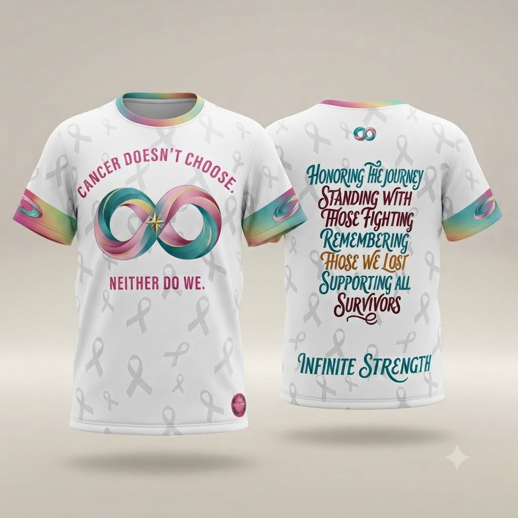 Infinite Strength Jersey — Black | Cancer Awareness