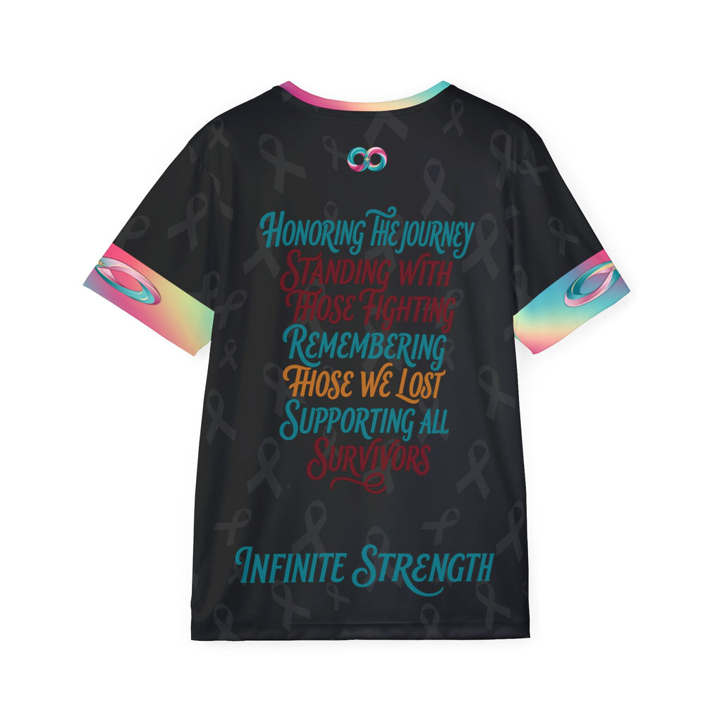 Infinite Strength Jersey — White | Cancer Awareness