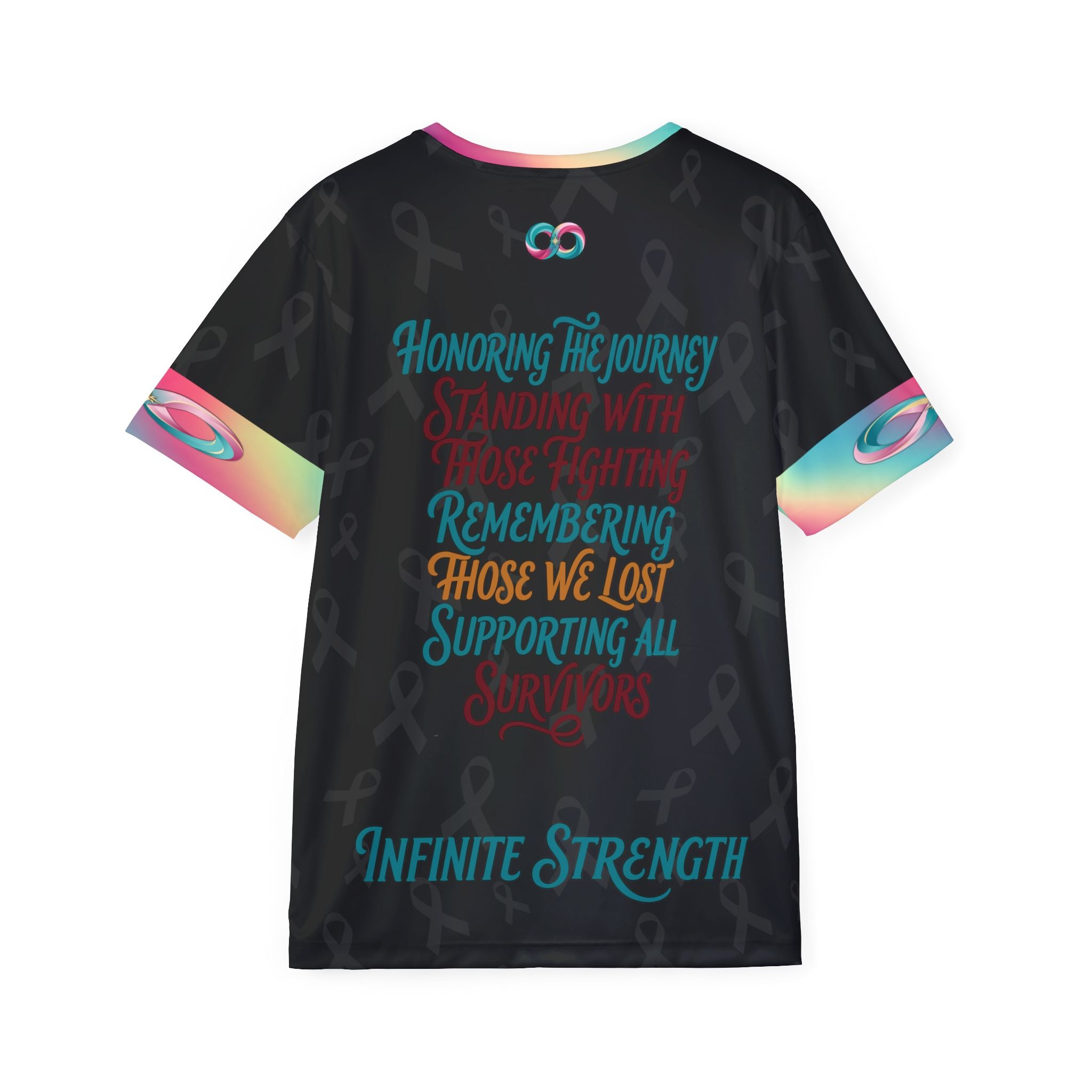 Infinite Strength Jersey — White | Cancer Awareness