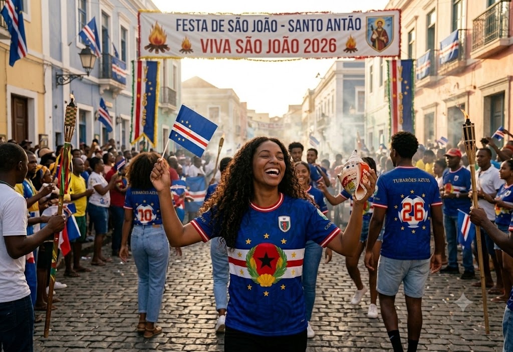 Cape Verde jersey at Festa de São João — Santo Antão 2026