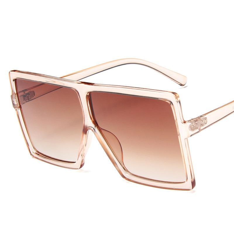 Oversized Modern Luxury Big Frame Square Women Sunglasses