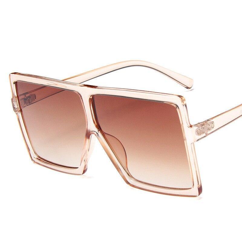Oversized Modern Luxury Big Frame Square Women Sunglasses