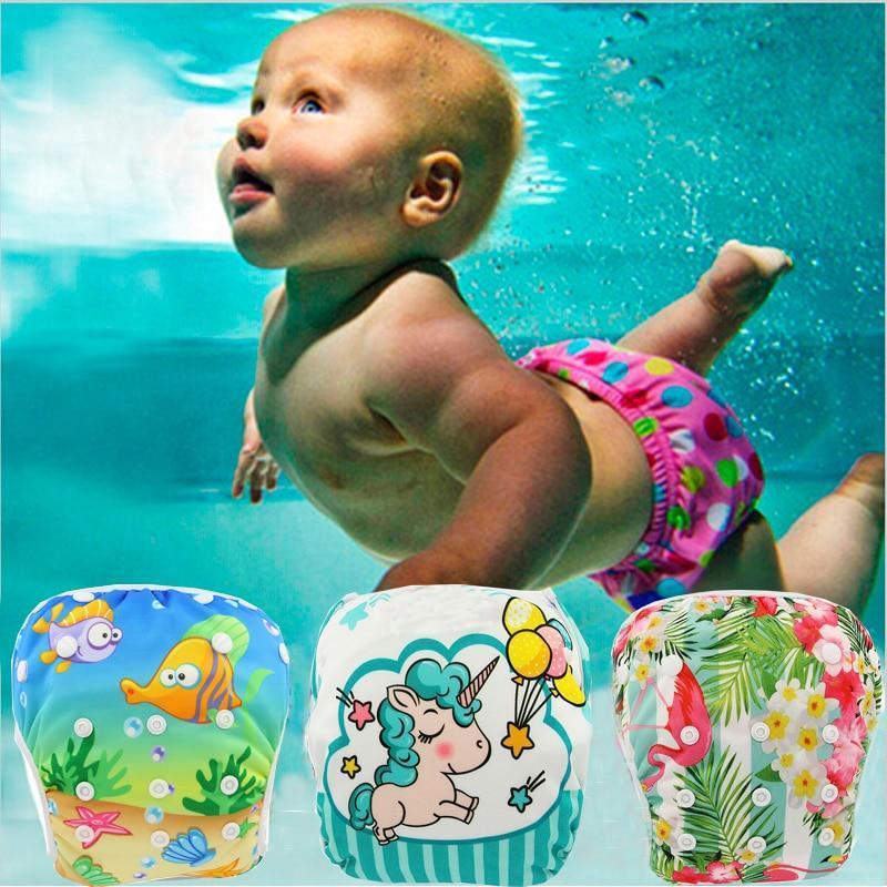 Baby Swimming Waterproof Adjustable Reusable Washable Cloth Pool Pant Diaper Cover