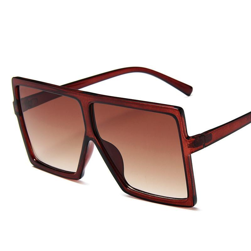 Oversized Modern Luxury Big Frame Square Women Sunglasses