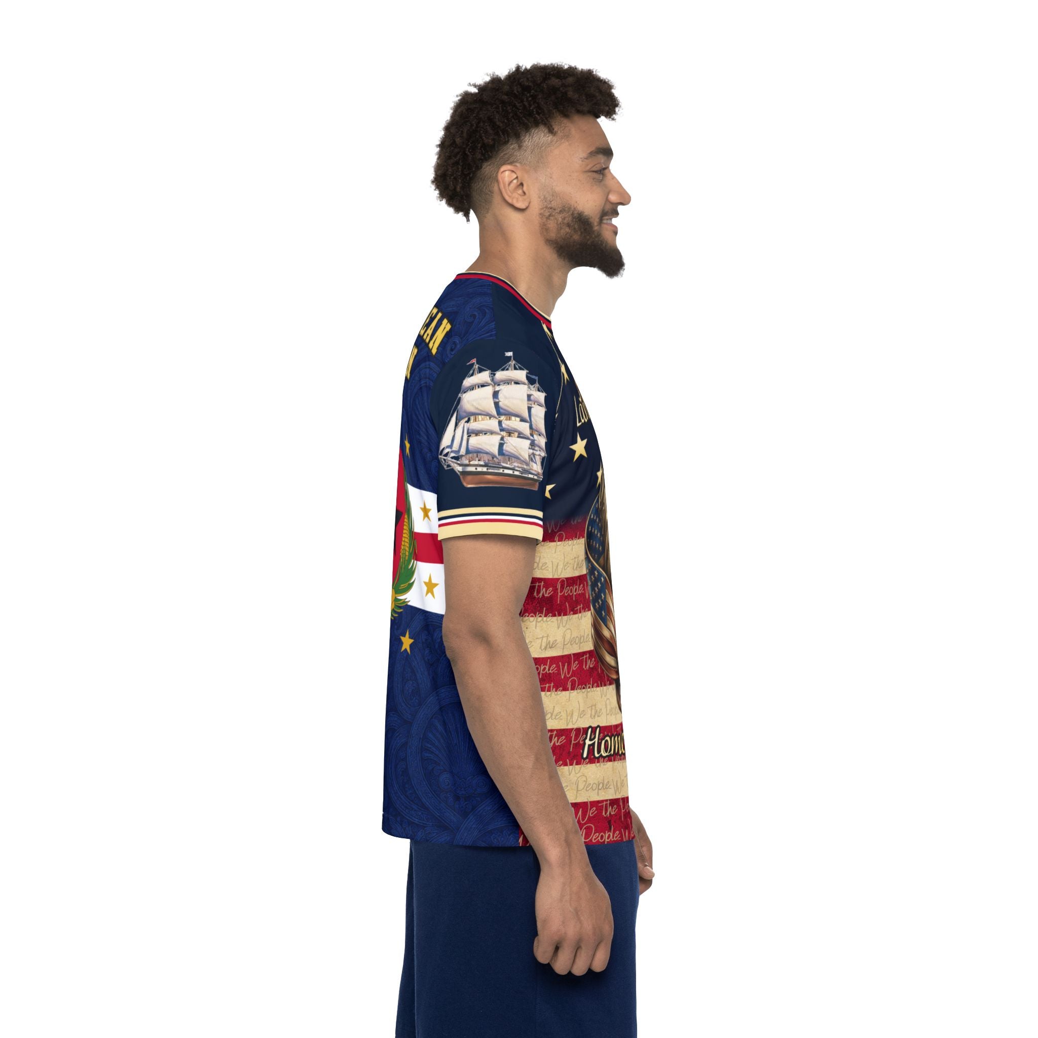 The Union Forged - right side profile view showing tall ship sleeve and front design