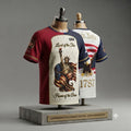 USA 250th Anniversary Commemorative Covenant Edition jersey 3D collector display — front Statue of Liberty Land of the Free Home of the Brave and back We The People bald eagle 1787 limited edition