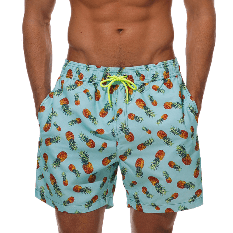 Beach Shorts Summer Quick Dry Men's Board Swimsuits Man Swim Trunks Surf Swimwear