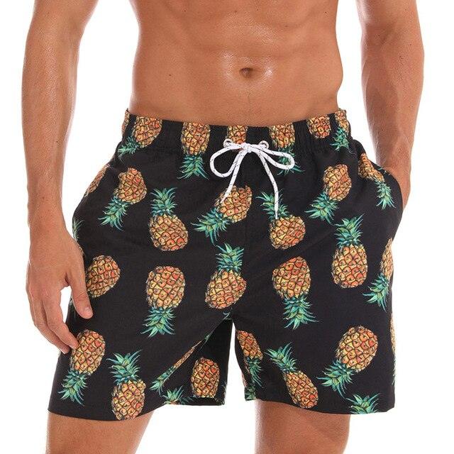 Beach Shorts Summer Quick Dry Men's Board Swimsuits Man Swim Trunks Surf Swimwear