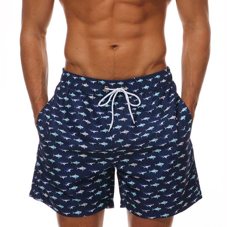 Beach Shorts Summer Quick Dry Men's Board Swimsuits Man Swim Trunks Surf Swimwear