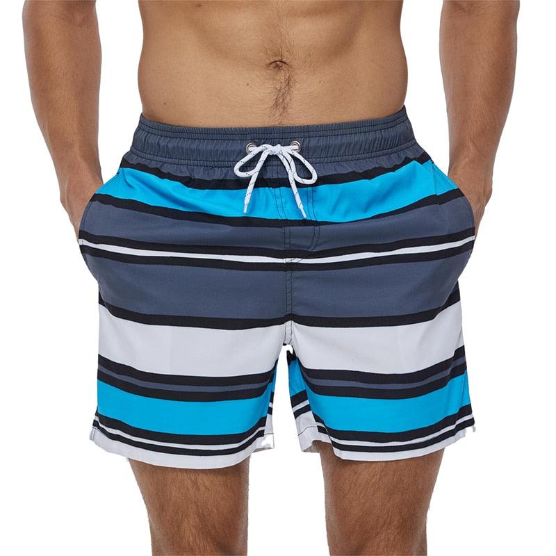 Beach Shorts Summer Quick Dry Men's Board Swimsuits Man Swim Trunks Surf Swimwear