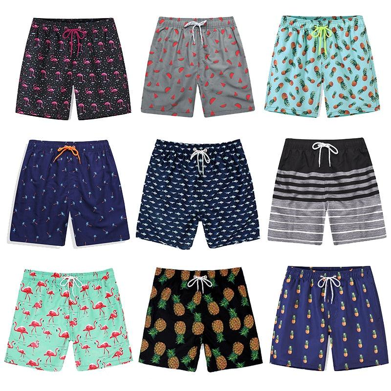 Beach Shorts Summer Quick Dry Men's Board Swimsuits Man Swim Trunks Surf Swimwear
