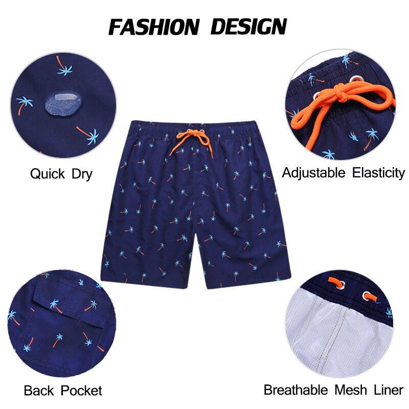 Beach Shorts Summer Quick Dry Men's Board Swimsuits Man Swim Trunks Surf Swimwear