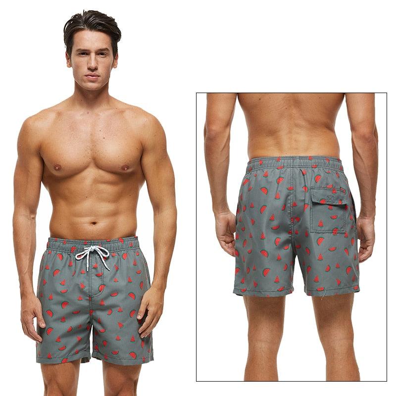 Beach Shorts Summer Quick Dry Men's Board Swimsuits Man Swim Trunks Surf Swimwear