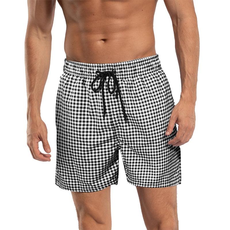Beach Shorts Summer Quick Dry Men's Board Swimsuits Man Swim Trunks Surf Swimwear