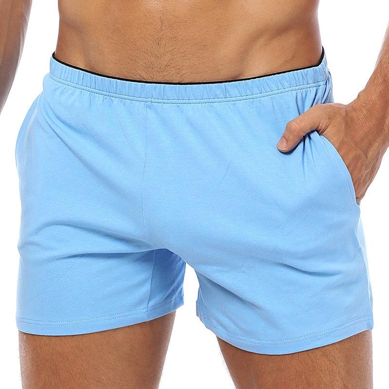 Boxer Cotton Sleep Men Swimming Briefs or Boxers Shorts with Pocket Mens Shorts Running Shorts Men Outdoor Sports
