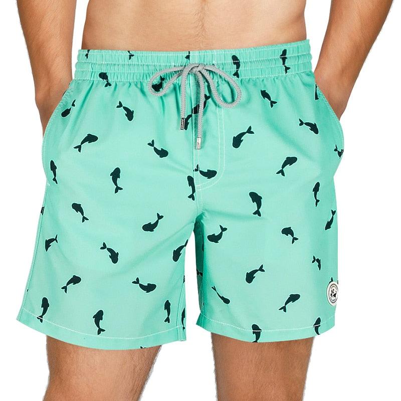 Men's Beach Shorts Boardshorts with Mesh Lining