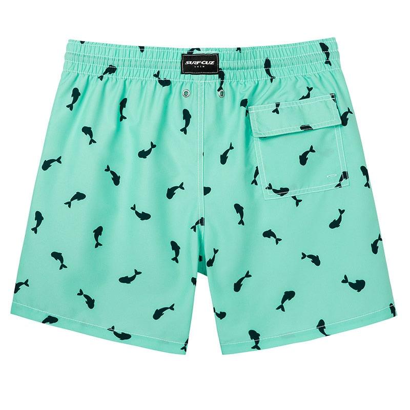 Men's Beach Shorts Boardshorts with Mesh Lining