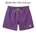 Men's Swim Shorts Quick Dry Beach Board Shorts with Mesh Lining