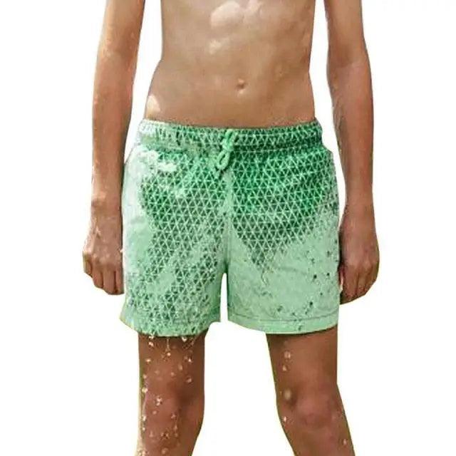 Modern Men's Summer Discoloration Swimming Trunks Magical Change Color Beach Surf Shorts Quick Dry