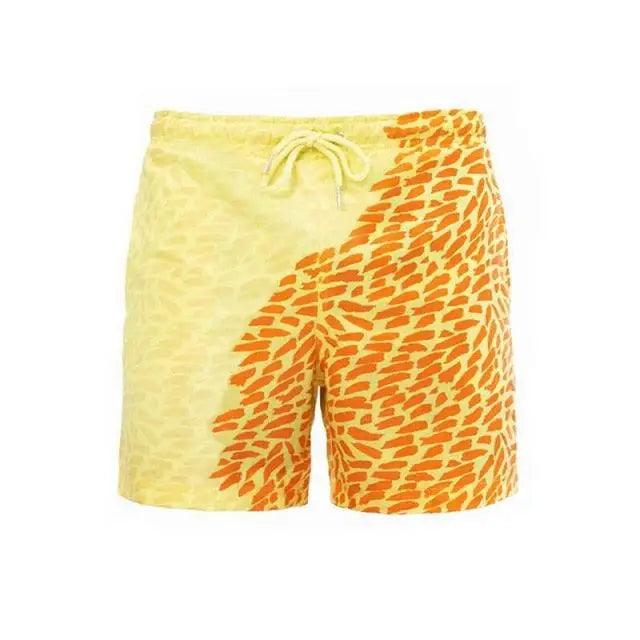 Modern Men's Summer Discoloration Swimming Trunks Magical Change Color Beach Surf Shorts Quick Dry